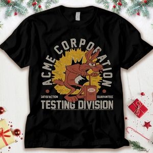 Looney Tunes Wile E Coyote Acme Corporation Testing T-shirt Unisex Adult T-shirt